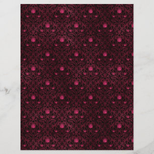 Spooky Autumn Gothbook Scrapbook Paper Sheet