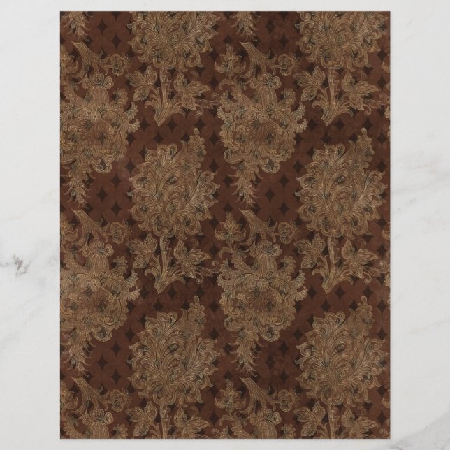 Spooky Autumn Gothbook Scrapbook Paper Sheet (Vorderseite)