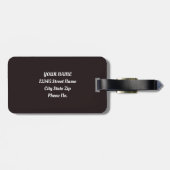 Spooky Autumn Pumpkin Gewürz Horror Night Gepäckanhänger (Rückseite horizontal)