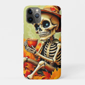 Spooky Autumn Skeleton's Coffee Break Design Case-Mate iPhone Hülle (Rückseite)