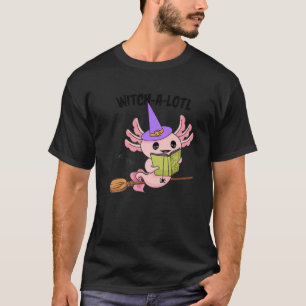 Spooky Axolotl Halloween , Hexe-A-Lotl Niedlicher  T-Shirt
