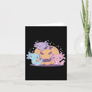 Spooky Axolotls Halloween Pumpkin Costume Kinder W Karte