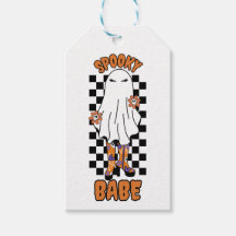 "Spooky Babe" Frau Halloween Ghost Orange