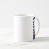 "Spooky Babe" Frau Halloween Ghost Retro Lila Kaffeetasse (VorderseiteRechts)
