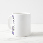 "Spooky Babe" Frau Halloween Ghost Retro Lila Kaffeetasse (Vorderseite Links)