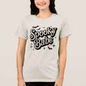 Spooky Babe Halloween Bella Canva Tri-Blend Shirt (Vorderseite)