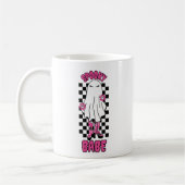 "Spooky Babe" Halloween Ghost - Retro Pink Kaffeetasse (Links)