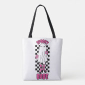 "Spooky Babe" Halloween Ghost - Retro Pink Tasche (Rückseite)
