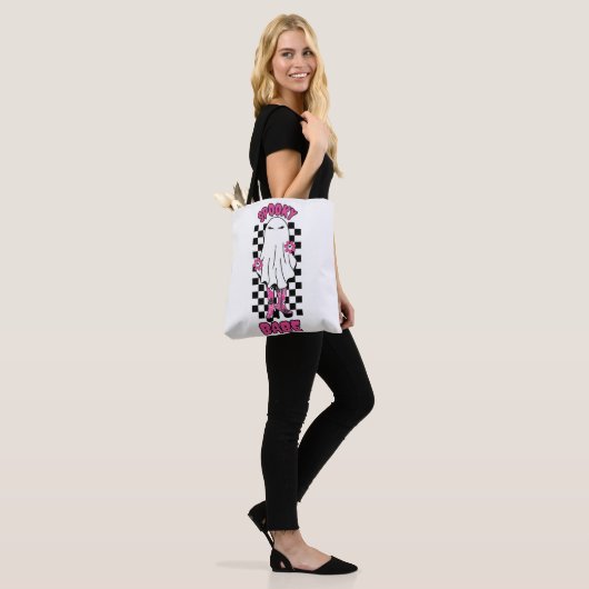 "Spooky Babe" Halloween Ghost - Retro Pink Tasche (Am Model)