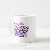 Spooky Babe Niedlich Halloween Kaffeetasse (Vorderseite Links)