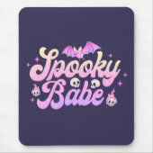Spooky Babe Niedlich Halloween Mousepad (Vorne)