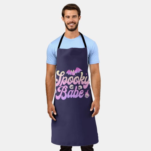 Spooky Babe Niedlich Halloween Schürze (Getragen)