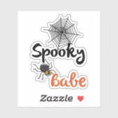 Spooky Babe - Niedliches Halloween-Design Aufkleber (Blatt)