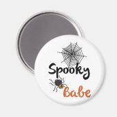 Spooky Babe - Niedliches Halloween-Design Magnet (Vorderseite/Rückseite)