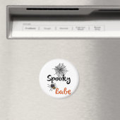 Spooky Babe - Niedliches Halloween-Design Magnet (In Situ (Geschirrspüler))