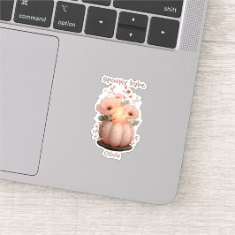 Spooky Babe Pumpkin für Mädchen Aufkleber