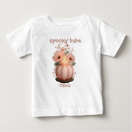 Spooky Babe Pumpkin für Mädchen Baby T-shirt