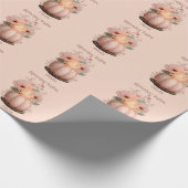 Spooky Babe Pumpkin für Mädchen Geschenkpapier (Ecke)