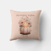 Spooky Babe Pumpkin für Mädchen Kissen (Rückseite)