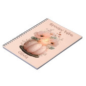 Spooky Babe Pumpkin für Mädchen Notizblock (Linke Seite)