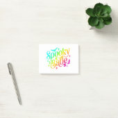 Spooky Babe Rainbow Halloween Trick oder Treat Cou Post-it Klebezettel (Büro)