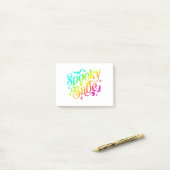 Spooky Babe Rainbow Halloween Trick oder Treat Cou Post-it Klebezettel (Auf Schreibtisch)
