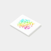 Spooky Babe Rainbow Halloween Trick oder Treat Cou Post-it Klebezettel (angewinkelt)