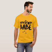 Spooky Babe Vibes Funny Design Halloween Fall T-Shirt (Vorne ganz)