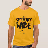 Spooky Babe Vibes Funny Design Halloween Fall T-Shirt (Vorderseite)