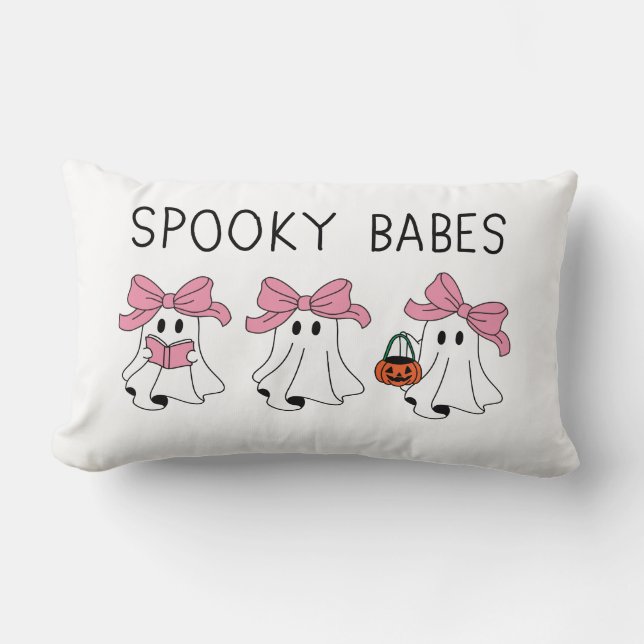 Spooky babes cute ghost lendenkissen (Vorderseite)