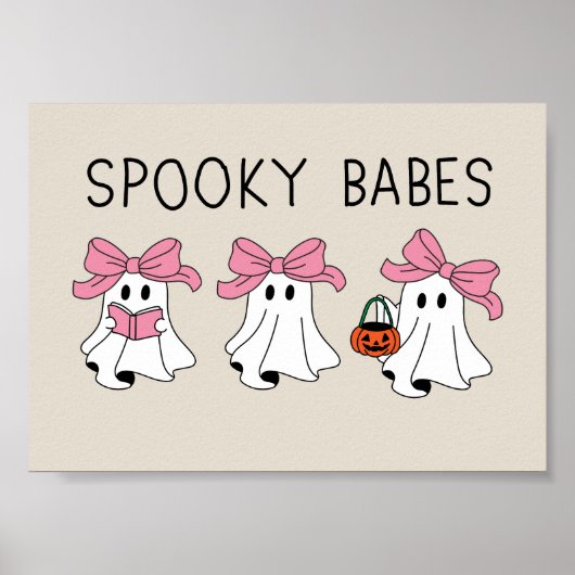 Spooky babes cute ghost poster (Vorne)