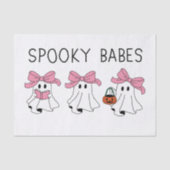 Spooky babes cute ghost seidenpapier (Vorderseite)