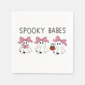 Spooky babes cute ghost serviette (Vorderseite)