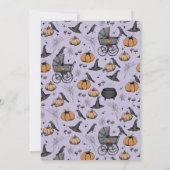 Spooky Baby braut Gothic Baby Dusche Einladung (Rückseite)