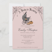 Spooky Baby braut Gothic Baby Dusche Einladung (Vorderseite)