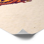 Spooky Baby Dinosaur Thema Kindergeburtstag Party Poster (Ecke)