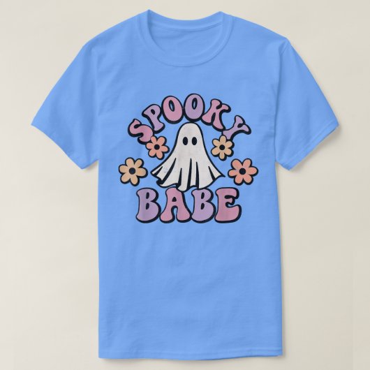 Spooky Baby Retro Groovy Halloween Trick oder Beha T-Shirt (Design vorne)