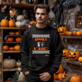 Spooky Barista Personalisierter Name Halloween-Ges Sweatshirt
