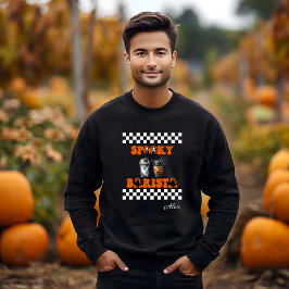 Spooky Barista Personalisierter Name Halloween-Ges Sweatshirt