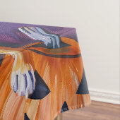 Spooky Basenji Halloween Hexe und Pumpkin Tischdecke (Beispiel)