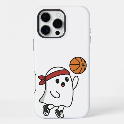 Spooky Basketball Ghost iPhone Hülle (Rückseite)