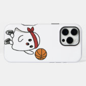 Spooky Basketball Ghost iPhone Hülle (Rückseite (Horizontal))