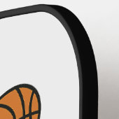 Spooky Basketball Ghost Pickleball Schläger (Linke Seite)