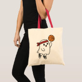 Spooky Basketball Ghost Tragetasche (Vorderseite (Produkt))