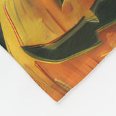 Spooky Basset Hound Halloween Hexe und Kürbiskürbi Fleecedecke (Ecke)