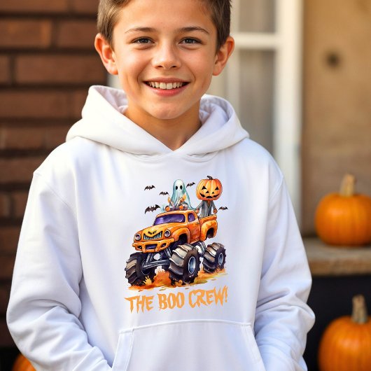 Spooky Bat Boo Crew Familie Matching Halloween Boy Hoodie