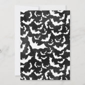 Spooky Bat Halloween Foto Cards Karte (Rückseite)