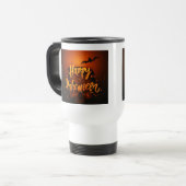 Spooky Bat Halloween Grußdesign Reisebecher (Vorderseite Links)