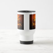 Spooky Bat Halloween Grußdesign Reisebecher (Mittel)