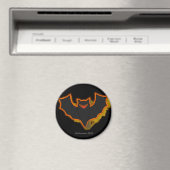 Spooky Bat Halloween Magnet | Schwarzes Thema (In Situ (Geschirrspüler))